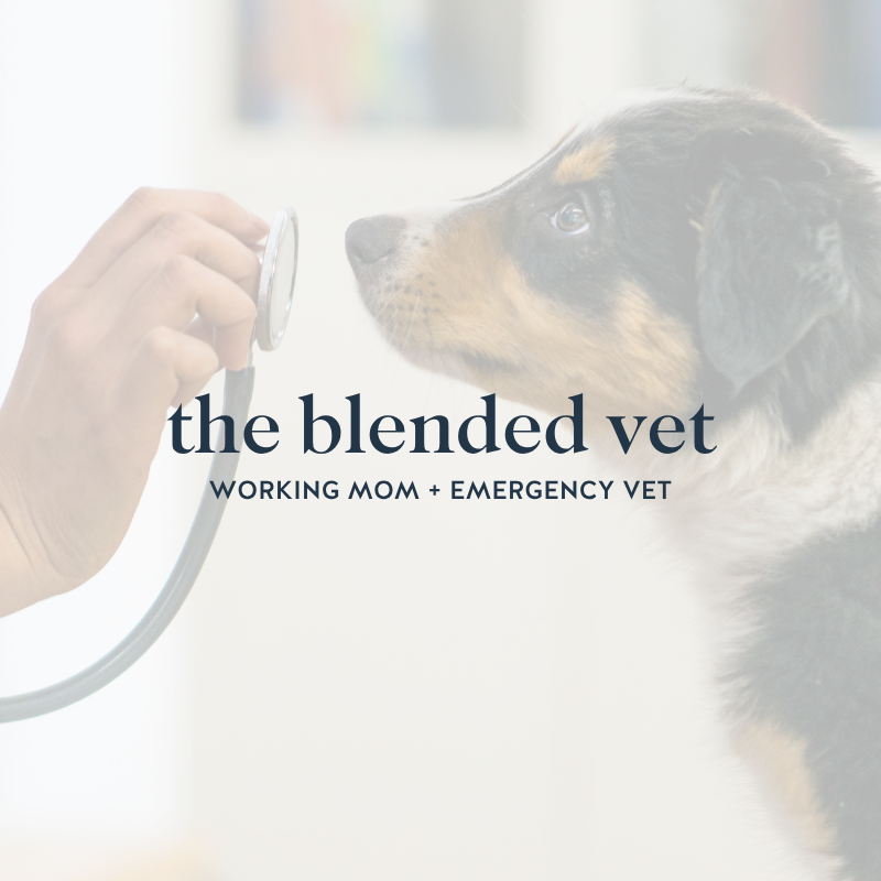 the blended vet working mom and emergency vet logo