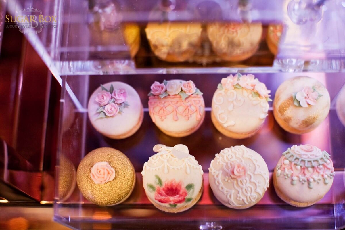 Selection of pretty macaroons