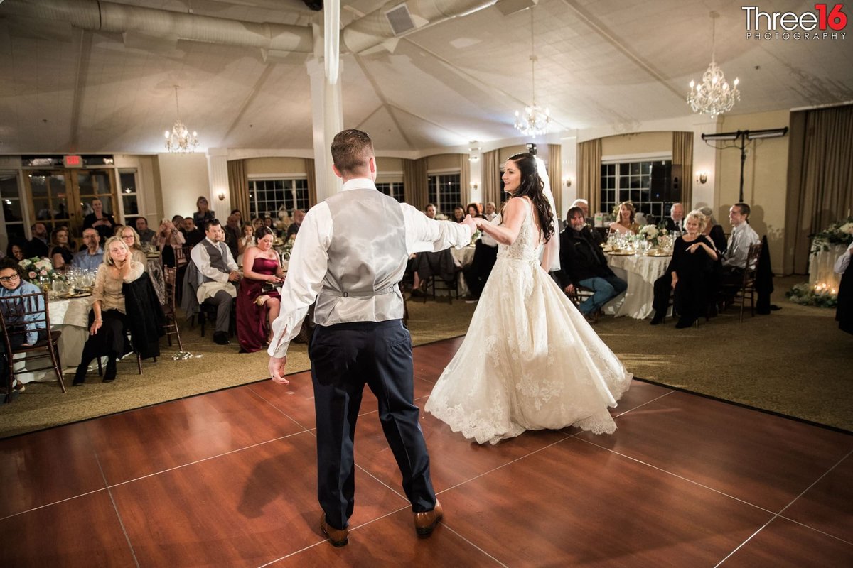 Bride and Groom dance at their reception