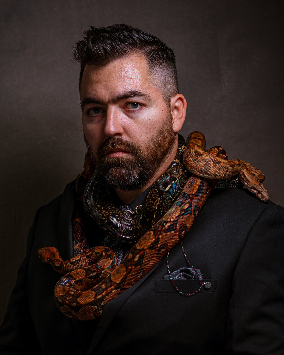 Snake Self-Portrait 3 | Corey Kennedy Photography