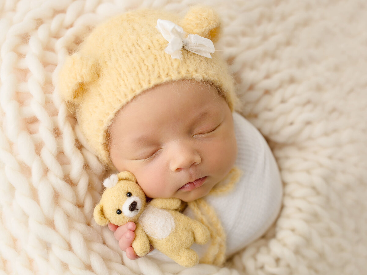newborn-baby-girl-sloane-teddy-bear-hat-san-diego-photographer