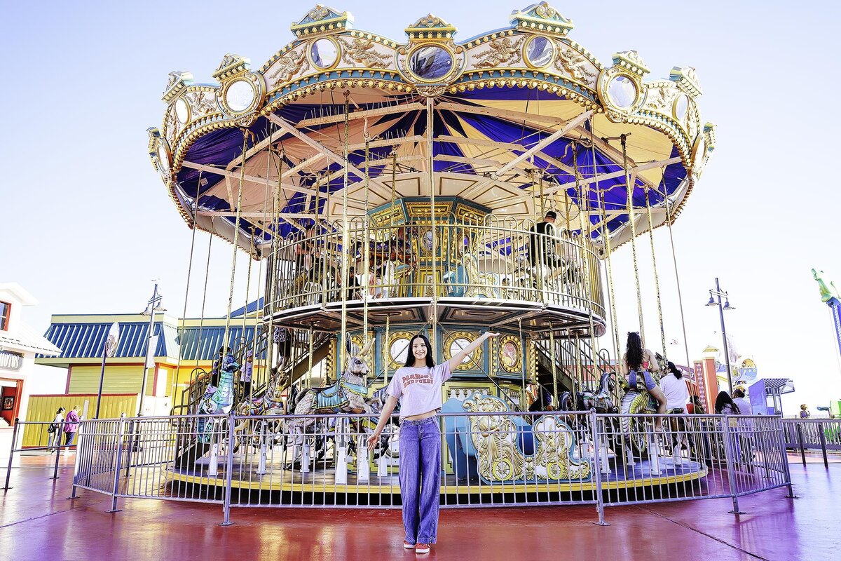 Galveston pier - senior pictures 