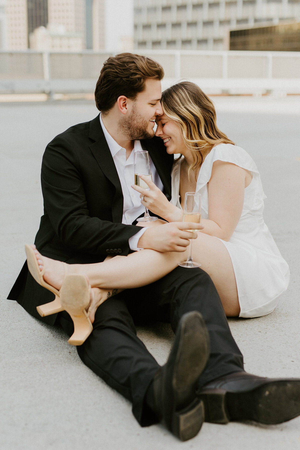 Downtown Pittsburgh engagement session
