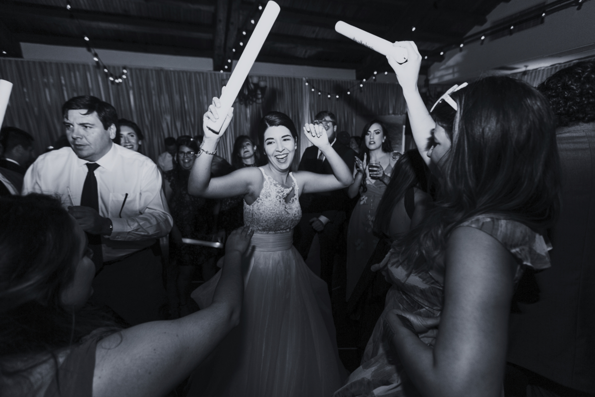 Martin + Vanessa Bride Dancing BW