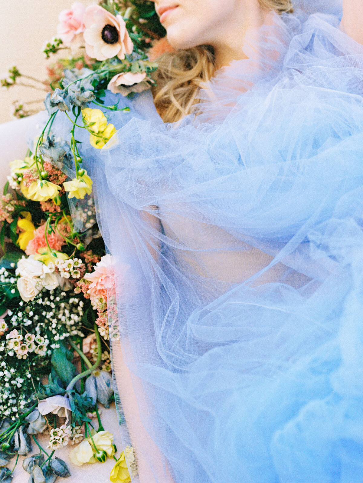 elizabeth-dye-periwinkle-wedding-dress-oak-and-the-owl-florals-babsie