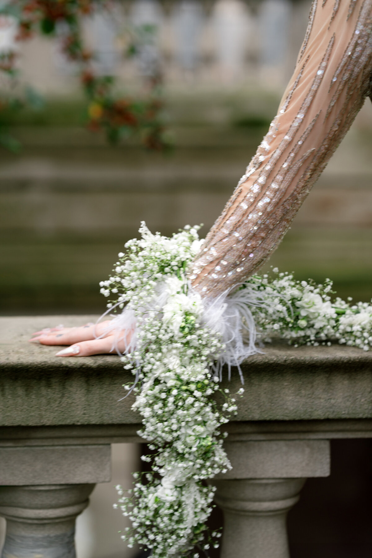 Berlez-Aspen-Avenue-Chicago-Wedding-Photographer-Glam-Atelier-Clair-De-Lune-Vintage-Bob-Mackie-Sheer-Beaded-Gown-Luxury-Engagement-Art-Institute-of-Chicago-South-Garden-9
