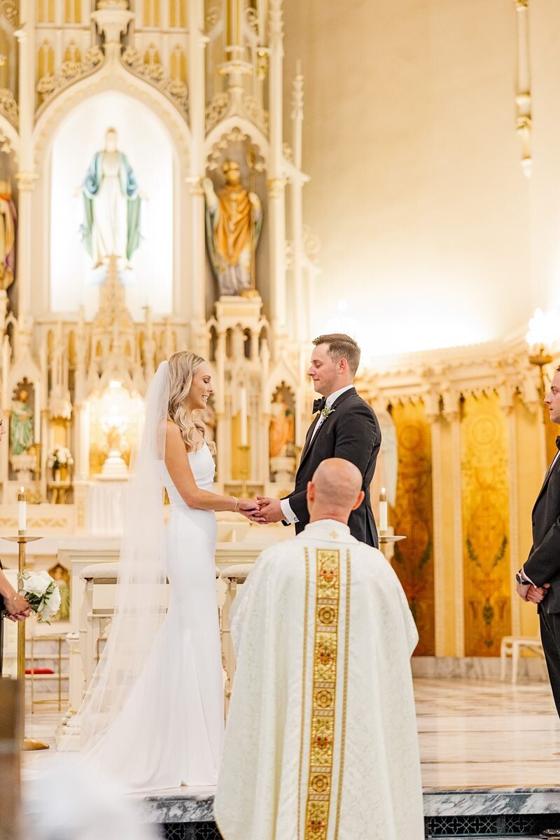 Wedding Ceremony at St. Mary’s in Evansville118