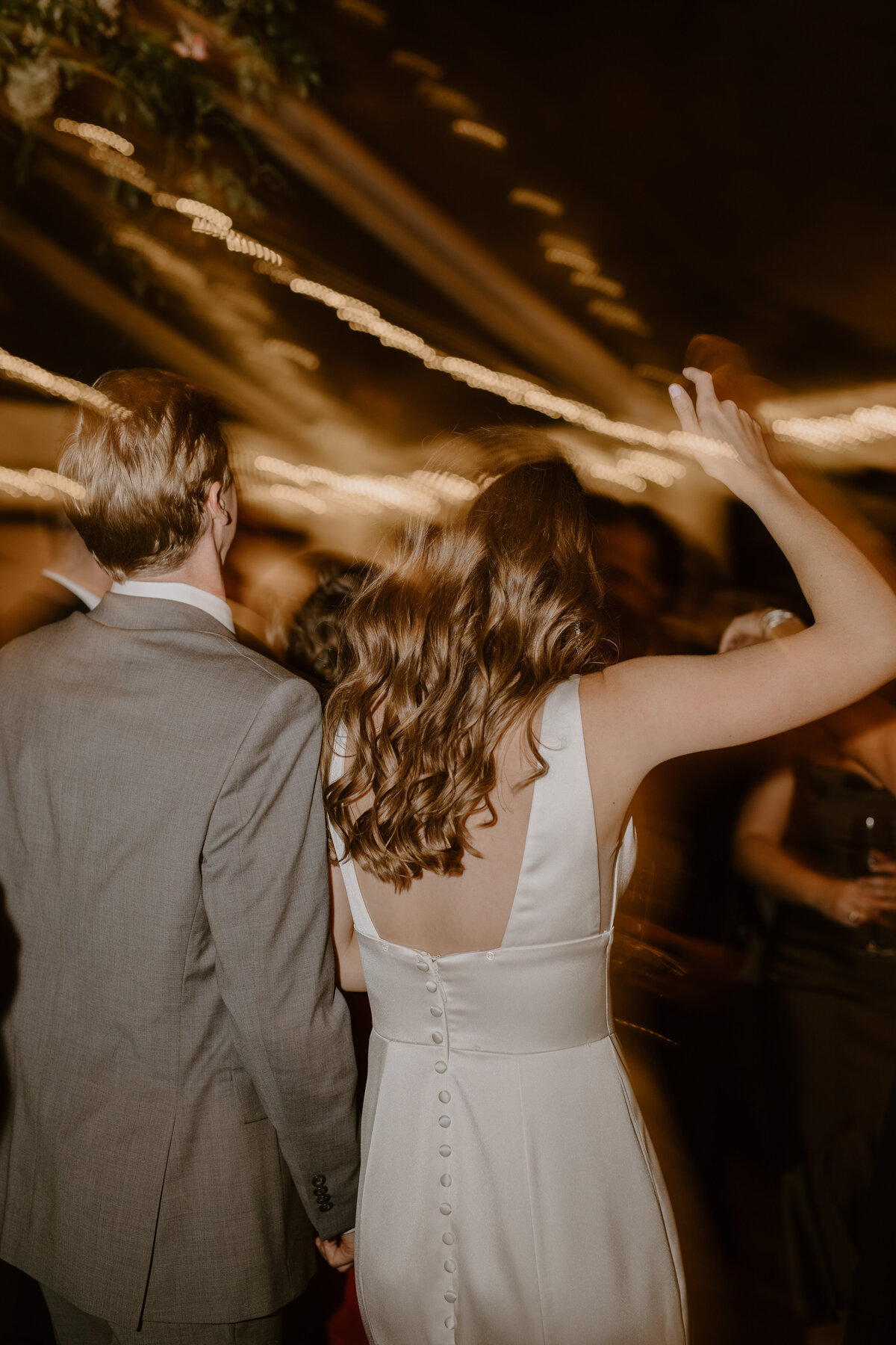 candid dance floor moment