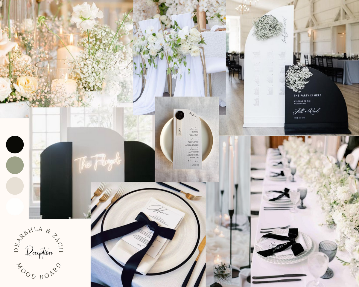 Dearbhla & Zach Reception Moodboard 