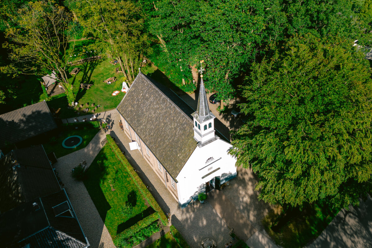 Trouwfotograaf met Drone