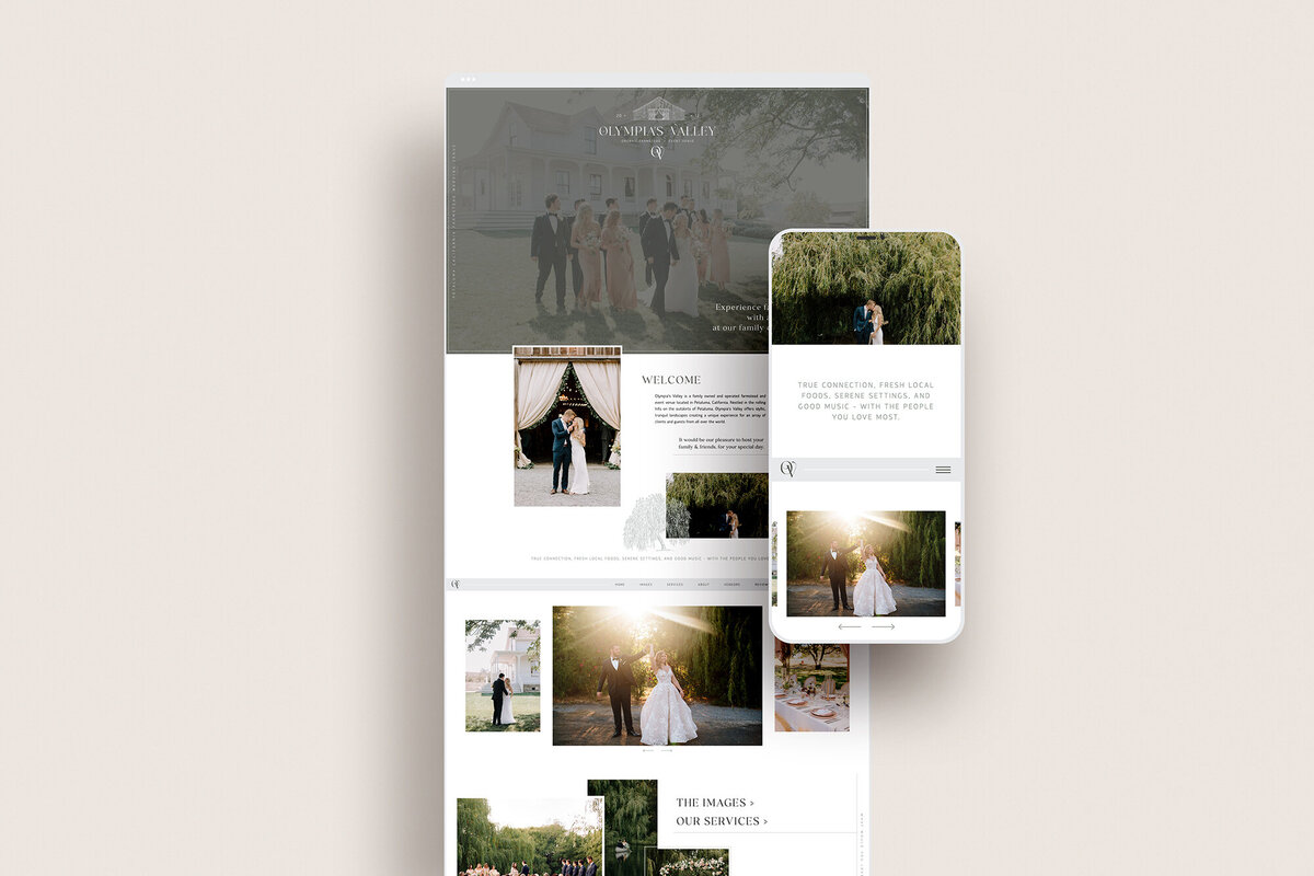 Wedding Venue Website Design Branding | Jen Gen Creative 01
