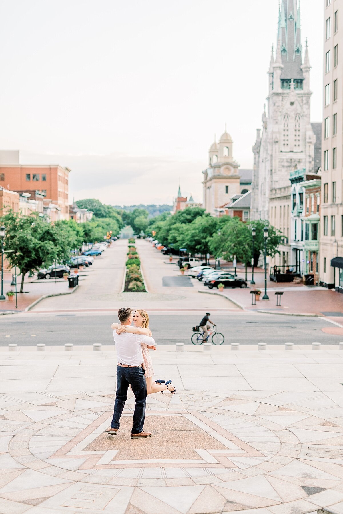 Bright and airy engagement session in Harrisburg