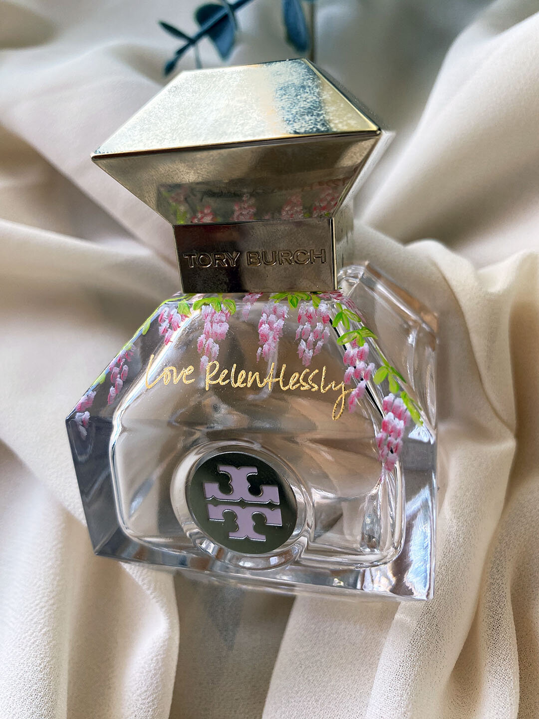 Floral Bottle Painted Tory Burch Love Relentless Perfume