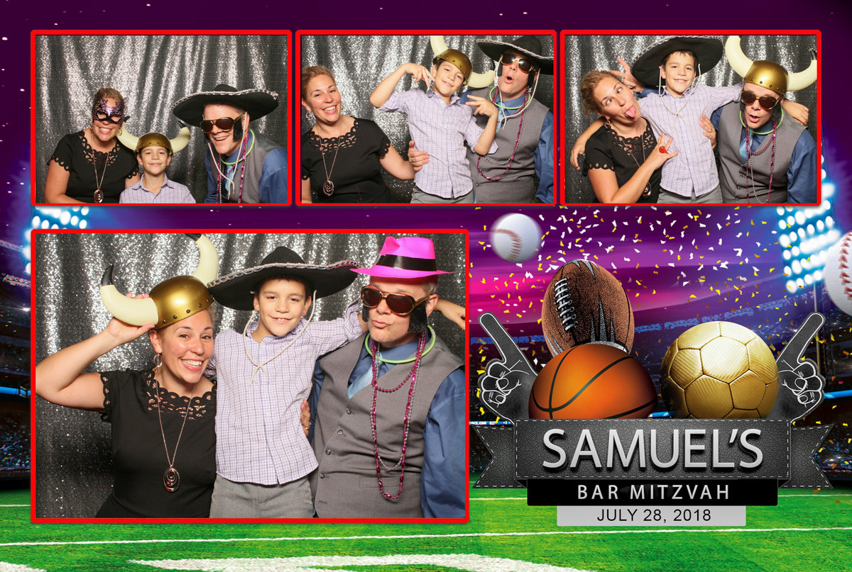Photo booth rental for Samuels Bar Mitzvah at The Renaissance Hotel in Mobile, Alabama.