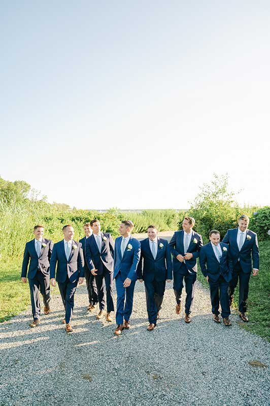 Newport RI Beach Wedding - Groomsmen photos