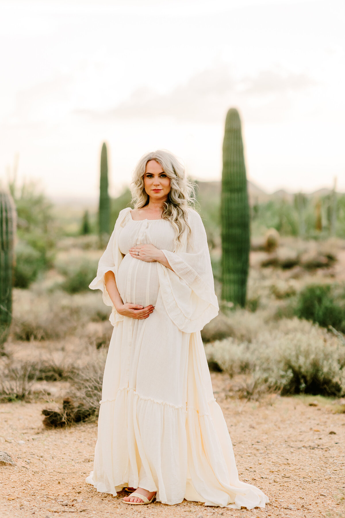 Jaclyn Castellanos Photography desert maternity session in Mesa, AZ.