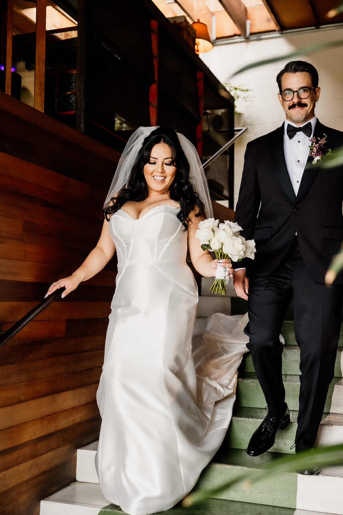 Archer Inspired Photography - Christina and Jake Wedding - Smog Shoppe Los Angeles - First Look and Couple Photos-94