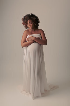 Grey Maternity Dress Charlotte