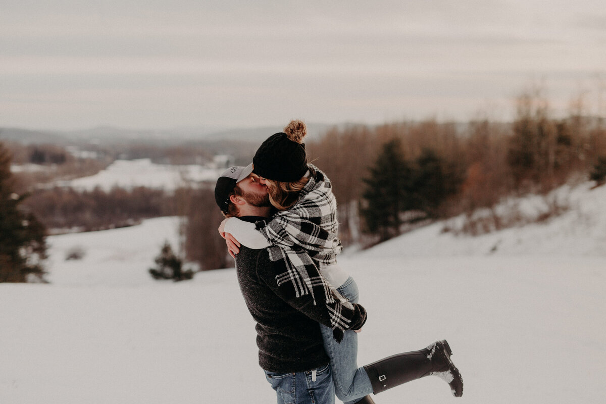 Engagement photos in Vermont