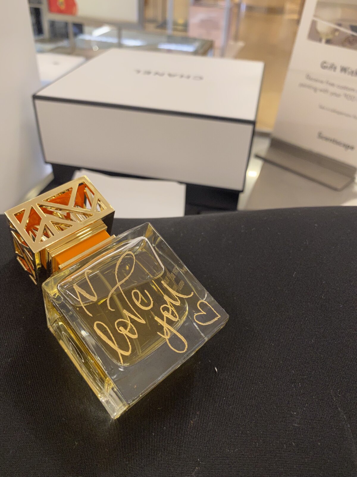 Brand Activation Live Event Tory Burch Calligraphy Engraved Perfume Los Angeles