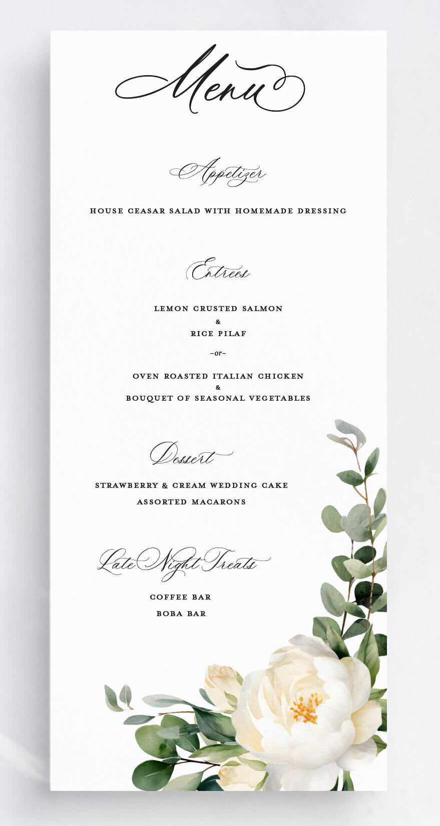 Digital-Print-Wedding-Menu