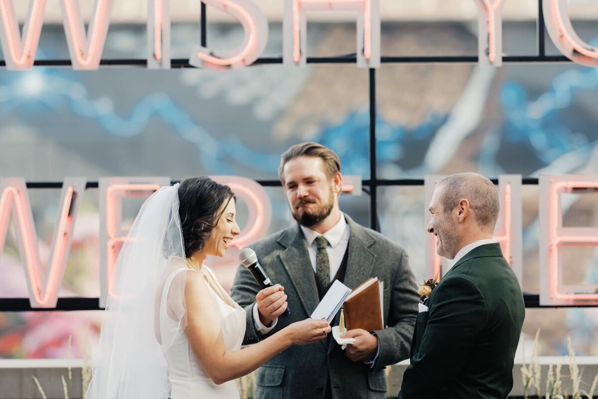 intimate denver elopement at Ramble Hotel