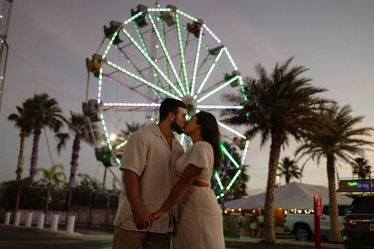 South Padre Island Galaxy Park couple photoshoot