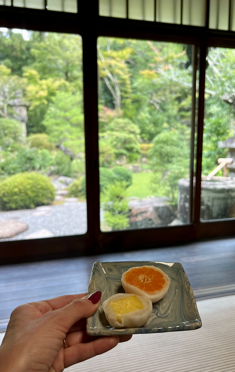 what desserts are used at a japanese tea ceremony