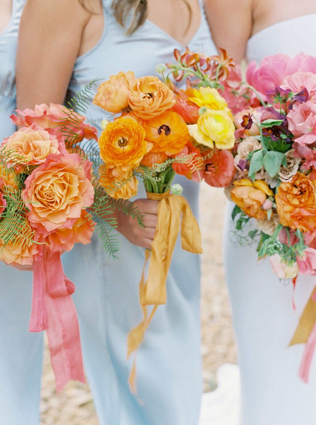 Colorful Bridesmaid's Bouquets