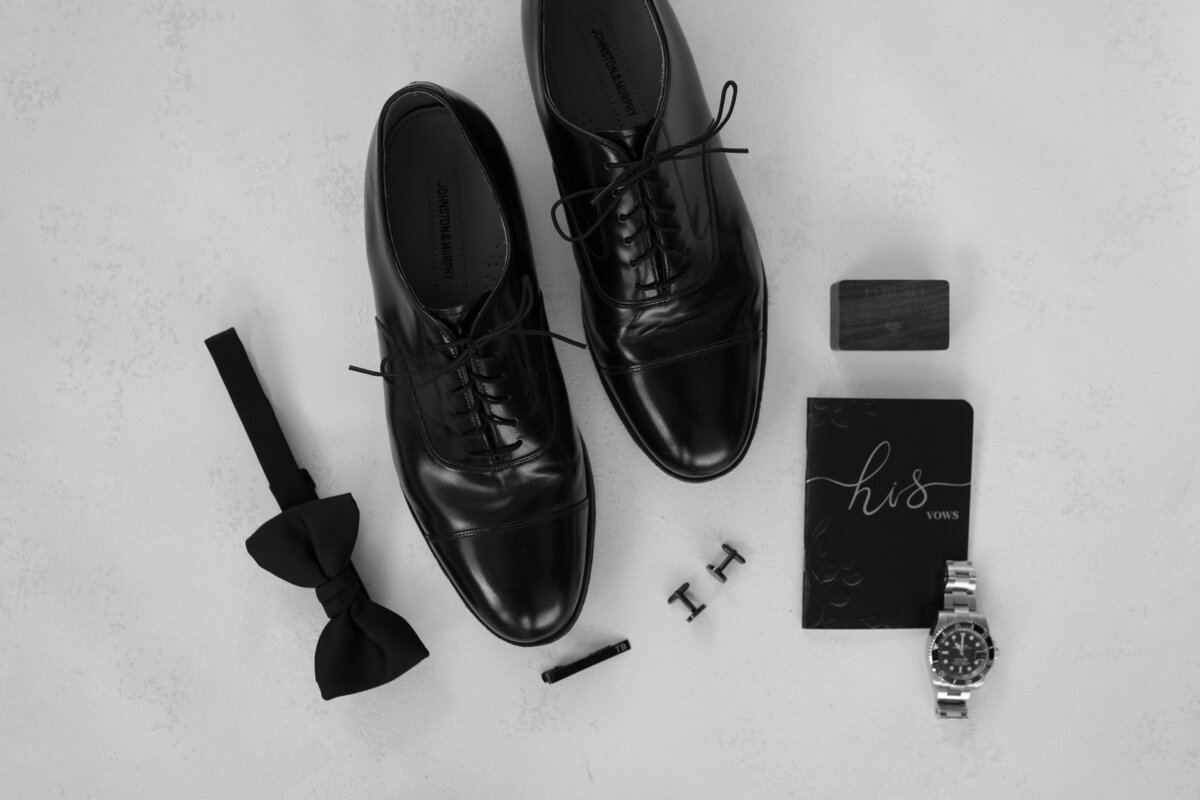 Groom details flatlay