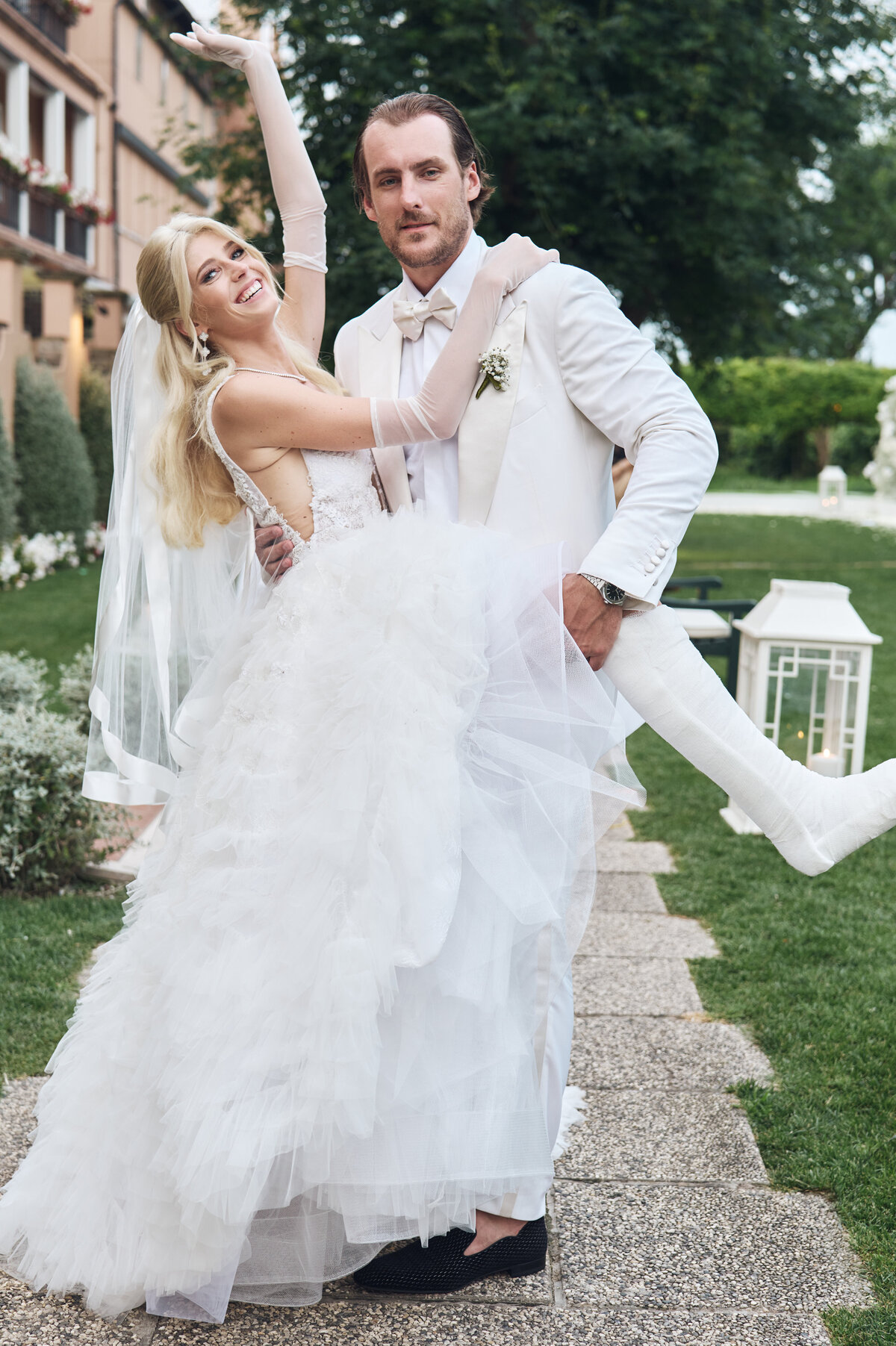 Ryan Pulock with wife Danielle