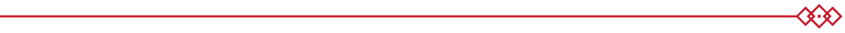 red line accent with art deco details