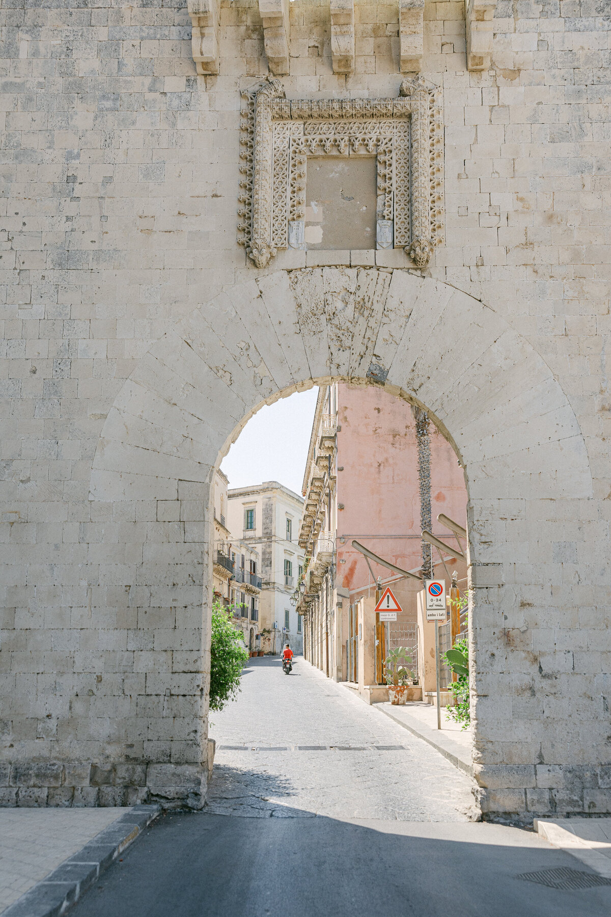a stone archway