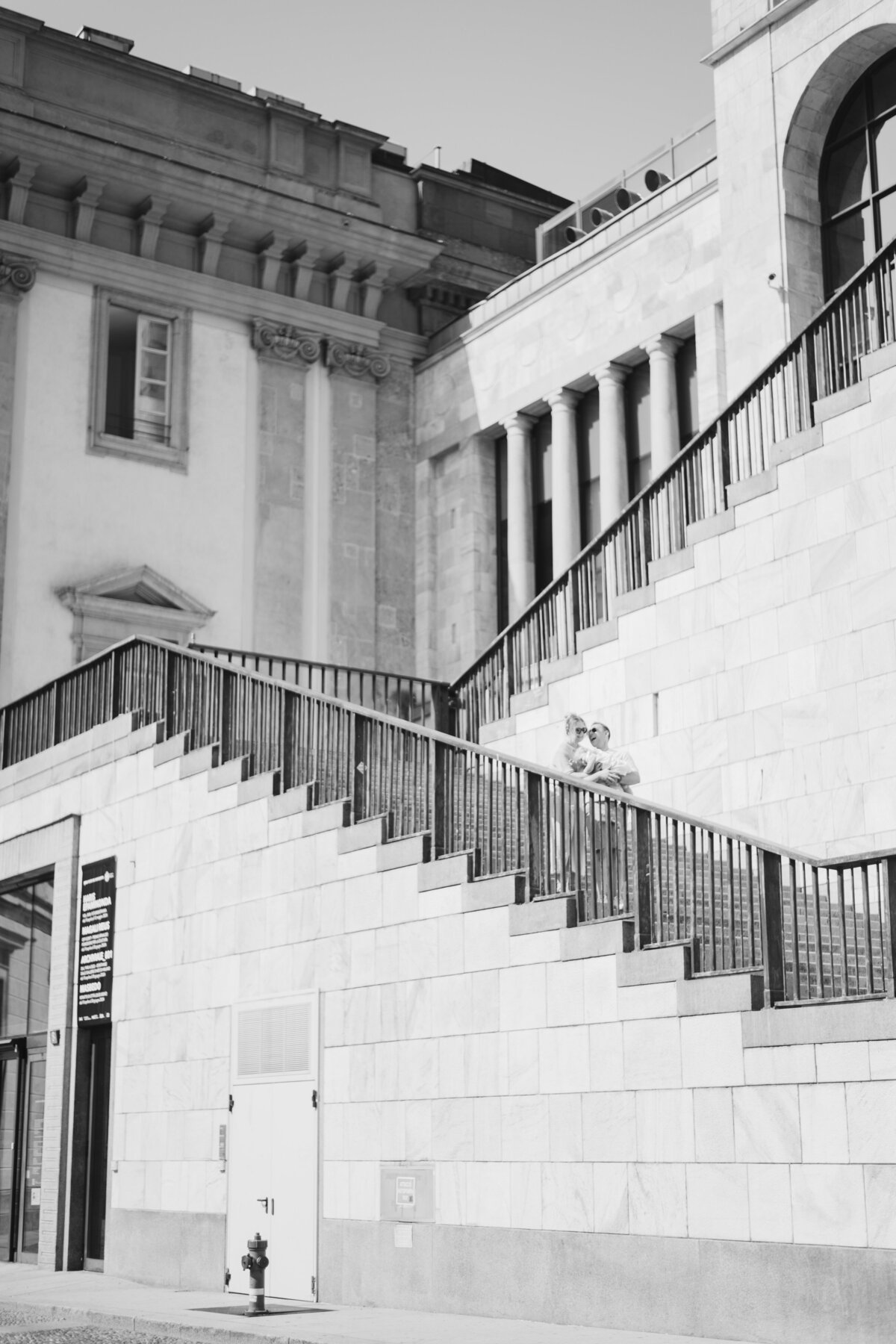 Close-up of curved historic staircase and soft stone textures, part of Milan’s timeless charm
