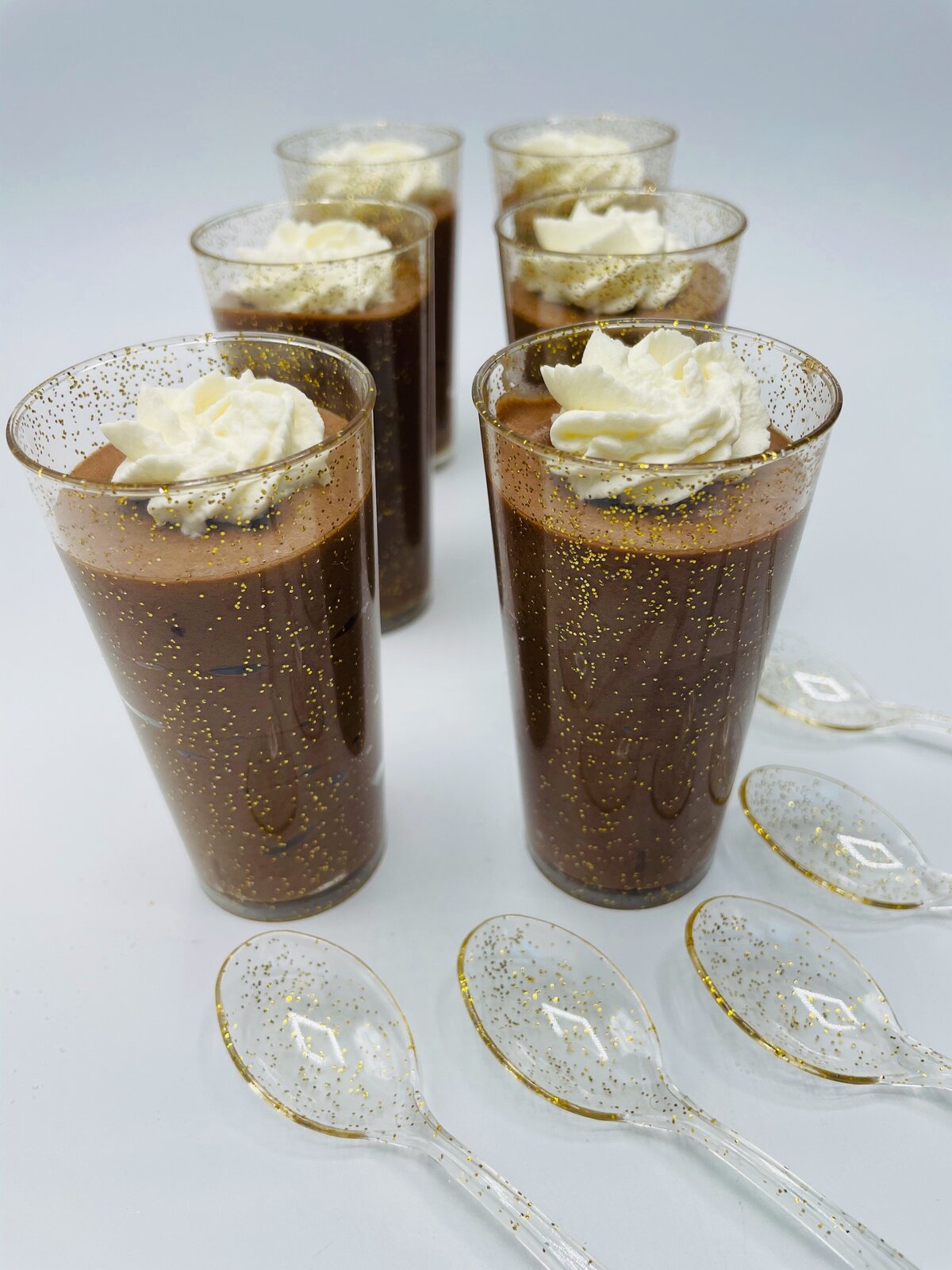 Mini chocolate mousse dessert cups