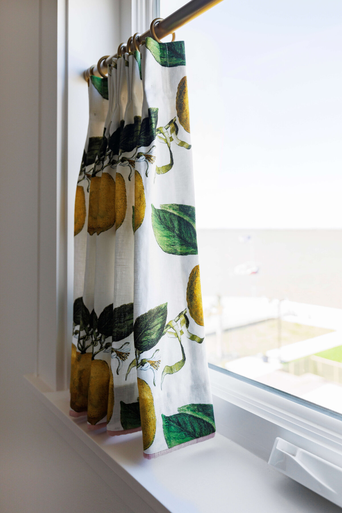 oyster creek studios lighthouse on the lake lemon curtains on window