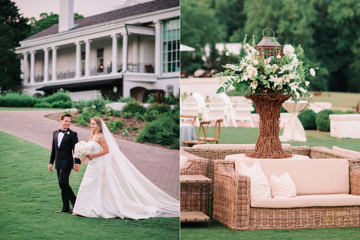 Caroline + David Charlotte Country Club Wedding Photography