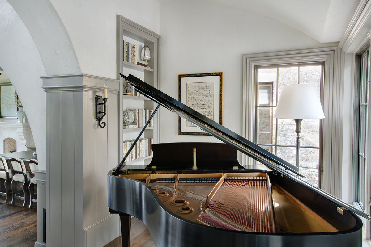 Panageries Residential Interior Design | Traditional Mountain Roost Grand Piano
