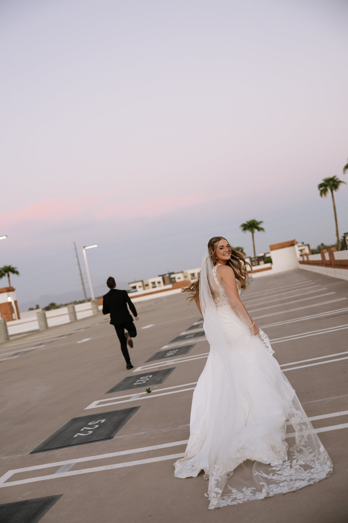 soho63-chandler-wedding-and-event-venue-photo-locations-downtown-parking-garage-sunset