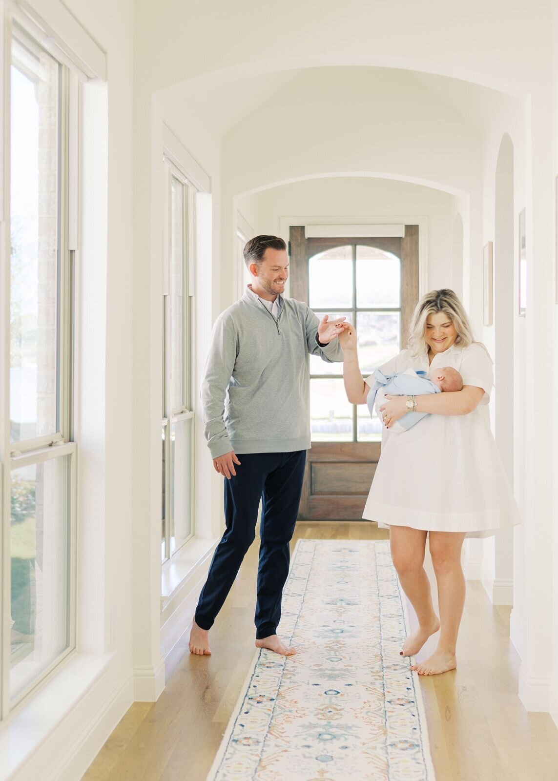 Newborn baby boy at Dallas Home