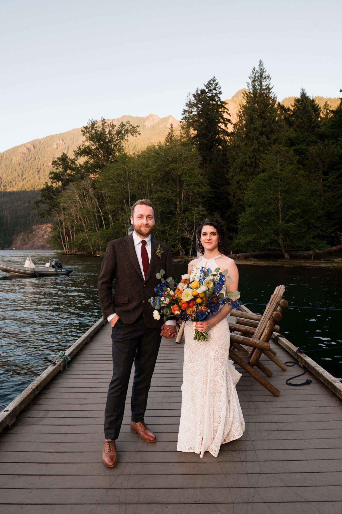 Couple at Nature Bridge Wedding