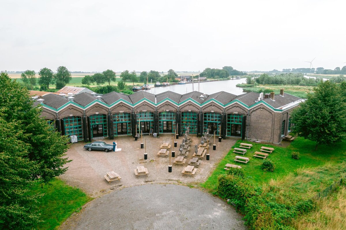 Trouwfotograaf met drone