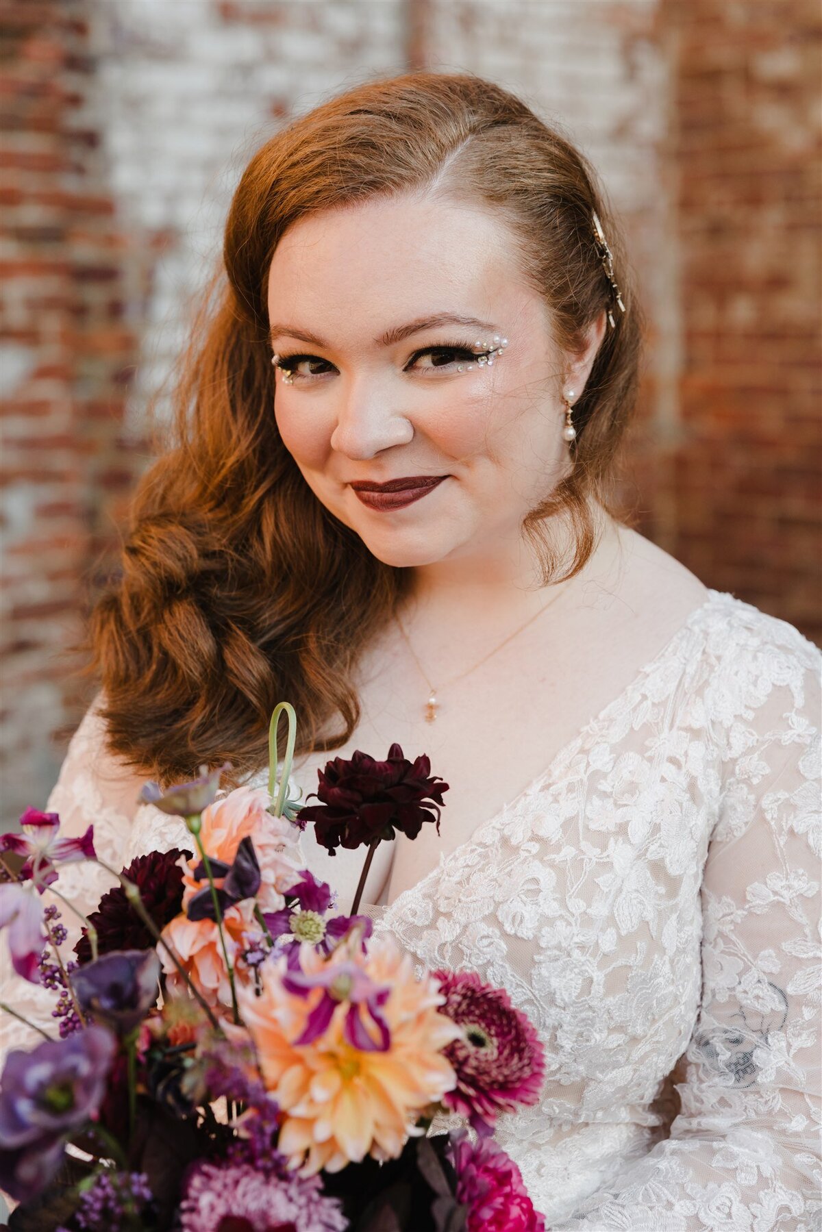 Wedding day makeup and bridal portrait