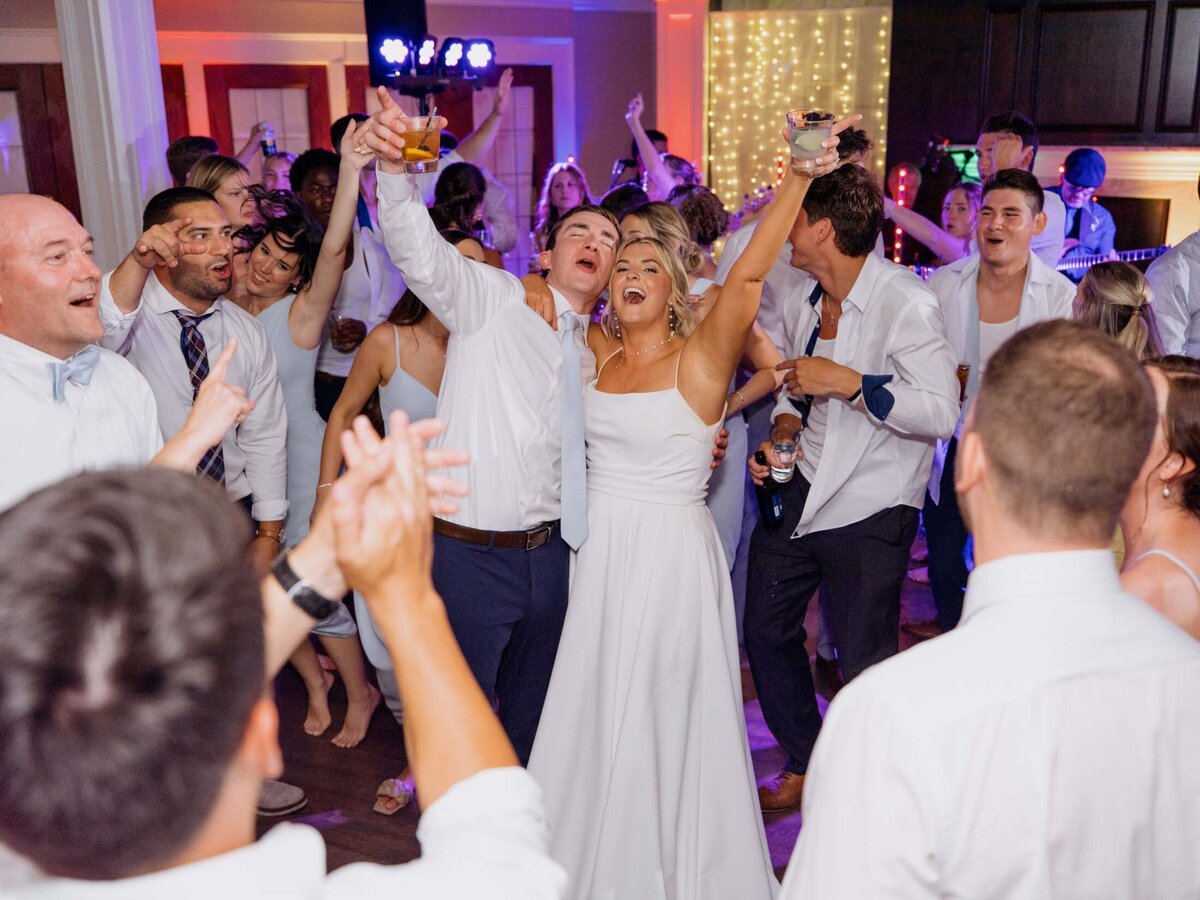 Dance floor fun at Cleveland Yachting Club reception