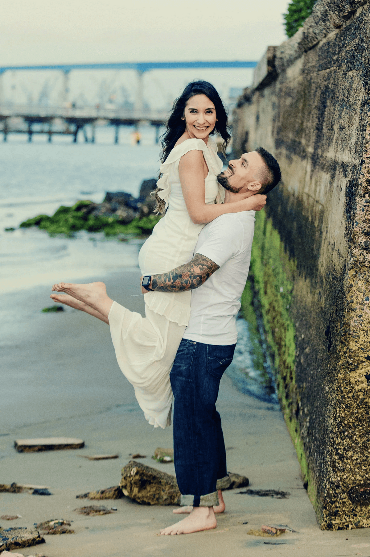coronado-engagement-session-couple-by-water