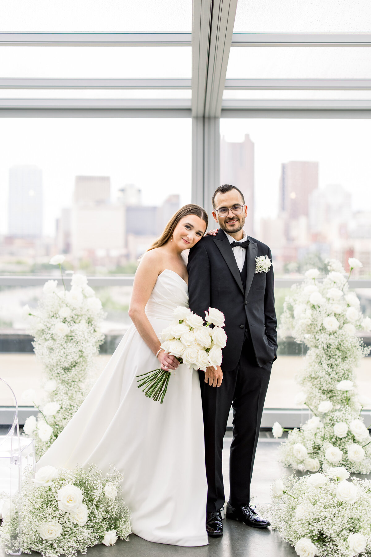 Luxury rooftop wedding at Revery North 4th Corridor in Columbus Ohio