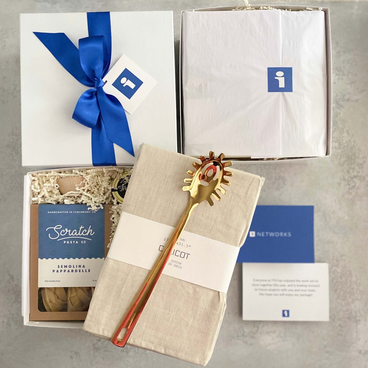 Pasta Night Themed Corporate Gift for Clients | Box+Wood Gift Company