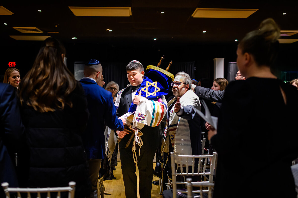 Ari's Bar Mitzvah at ELounge - Ceremony-95