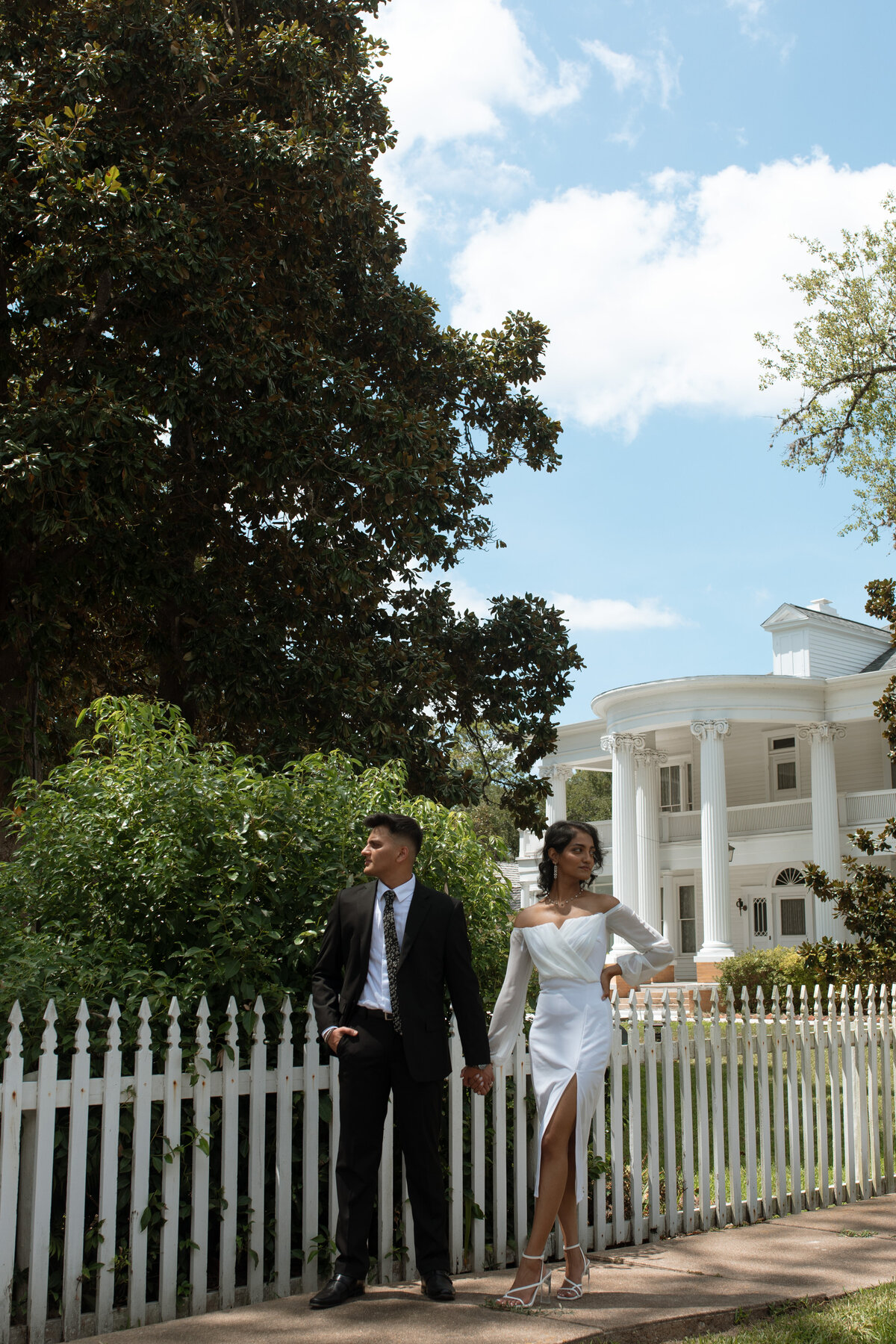 Amidst the hustle and bustle of Houston, I had the honor of photographing an intimate elopement at the courthouse, where the couple's love shone brightly against the backdrop of the city. With the courthouse steps as their stage, they exchanged vows surrounded by the energy of the city, creating a moment of quiet beauty and connection amidst the urban landscape.