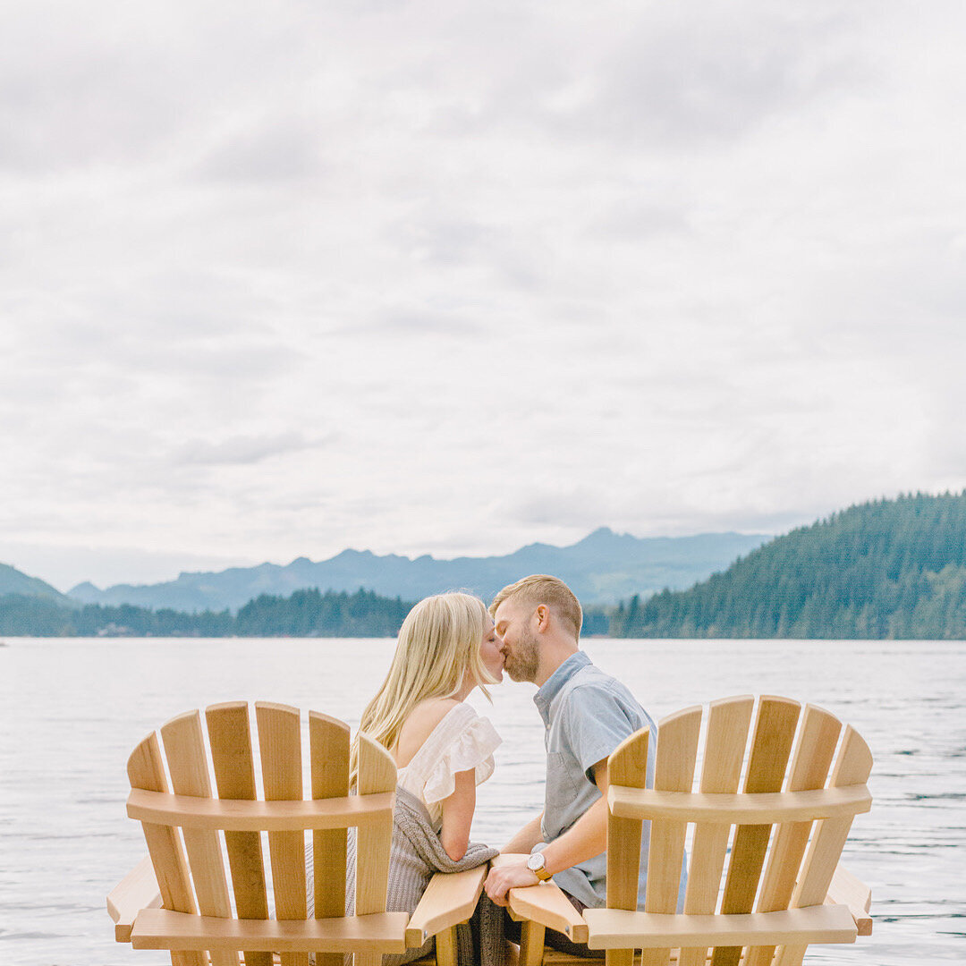 PNW Lake Engagement Session by Something Minted